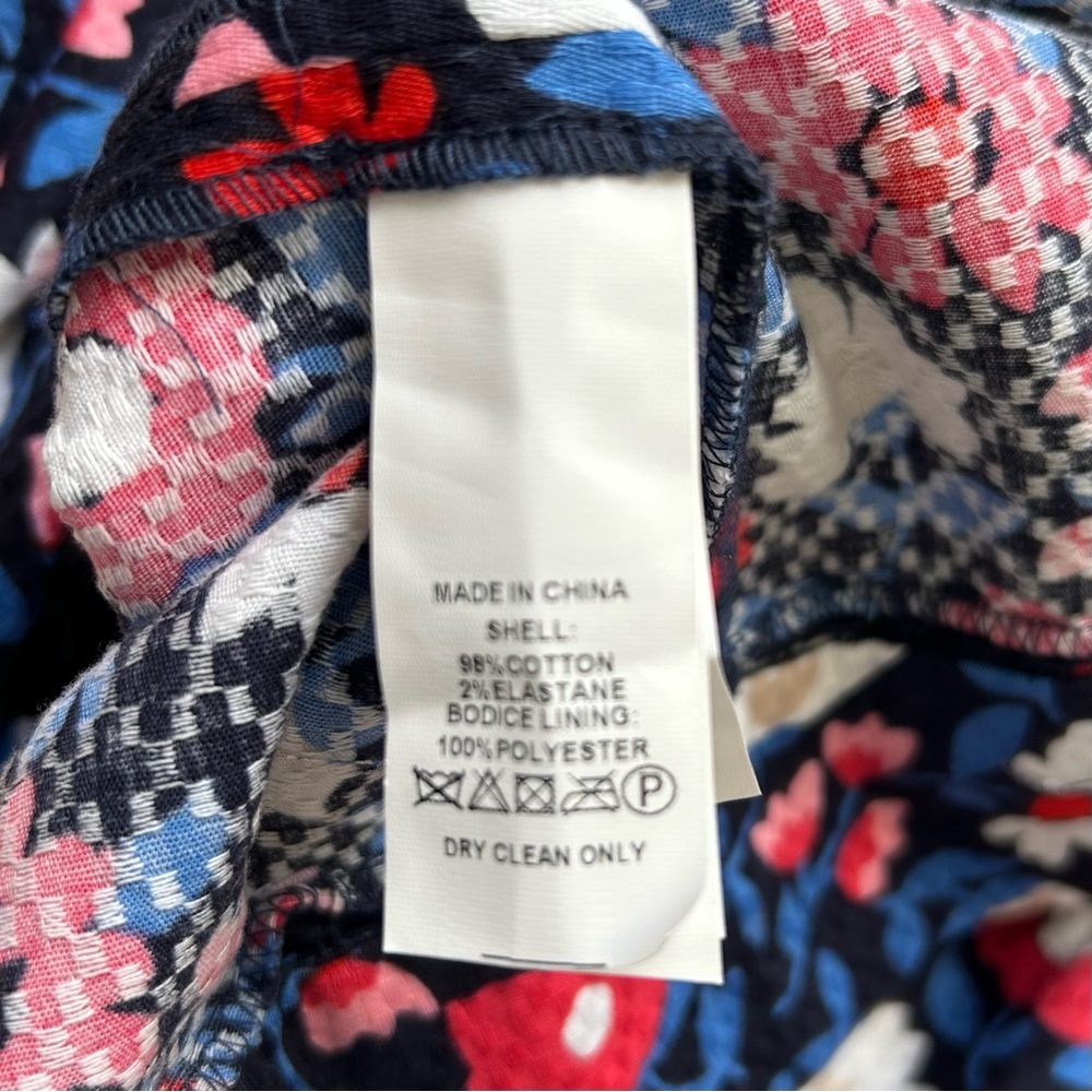 Kate Spade Shore Thing Daisy Jacquard Navy Blue Sheath Dress Size 0 $328 - Picture 10 of 12